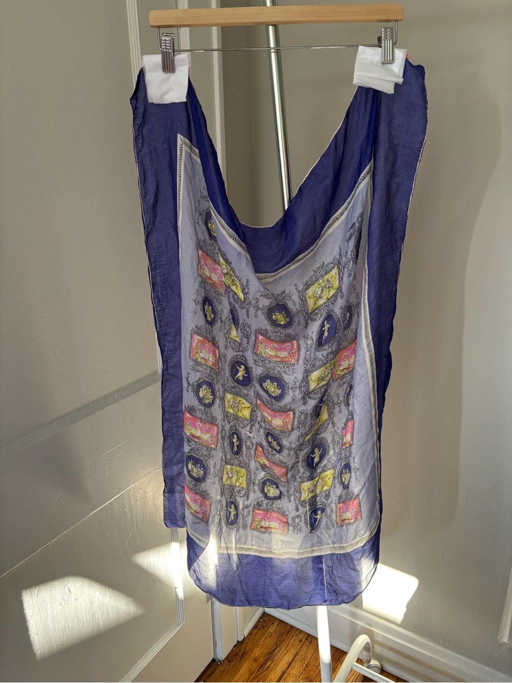 1950’s Kimball Cobalt Blue Vintage Silk Scarf